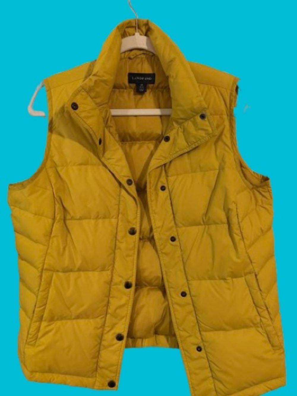 Lands’ End Quilted Goose Down Insulated Puffer Vest Women’s | Size Medium 10-12